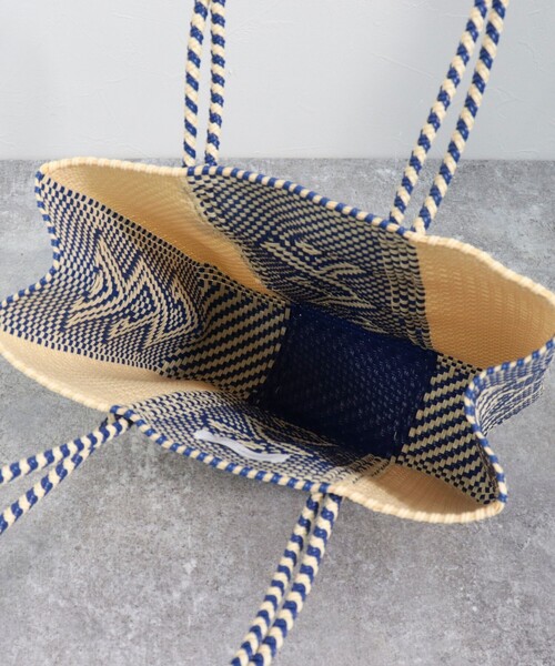 Moon Bird（ムーンバード）の「【MoonBird/ムーンバード】メルカドカラーモチーフ Lサイズ（かごバッグ・レディース・ホワイト系その他2/ブルー系その他3・FREE）」の10枚目の写真