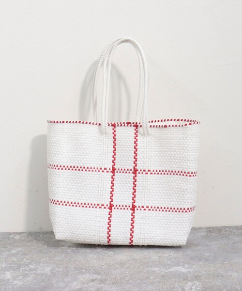 Moon Bird（ムーンバード）の「【MoonBird/ムーンバード】メルカドカラーモチーフ Lサイズ（かごバッグ・レディース・ホワイト系その他2/ブルー系その他3・FREE）」の12枚目の写真