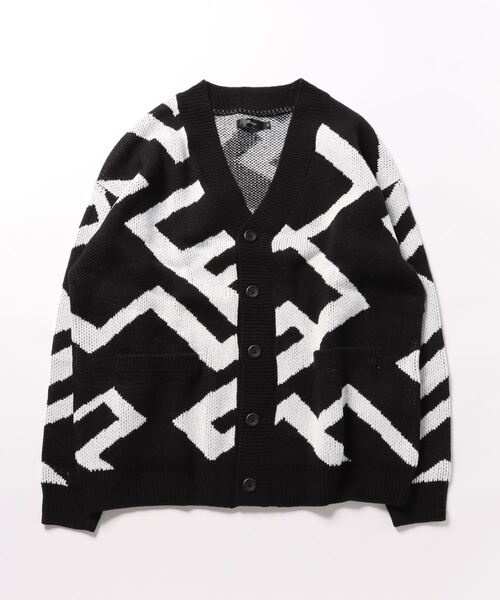 RINGS 幾何学ニットカーデ（カーディガン/ボレロ）｜JUGLANS（ユグランス）