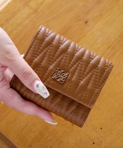 ALTROSE（アルトローズ）の「ボックスコイン3ツ折財布 ミニ財布 ロージア（財布・レディース・グレイッシュベージュ/ピンク/アイボリー/ブラック/ブルー/ブラウン系その他/ライトグリーン/グレー/ライトイエロー・FREE）」の5枚目の写真