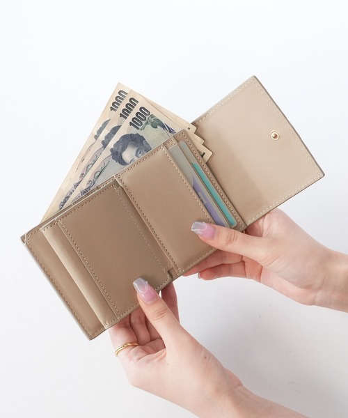 ALTROSE（アルトローズ）の「ボックスコイン3ツ折財布 ミニ財布 ロージア（財布・レディース・グレイッシュベージュ/ピンク/アイボリー/ブラック/ブルー/ブラウン系その他/ライトグリーン/グレー/ライトイエロー・FREE）」の18枚目の写真