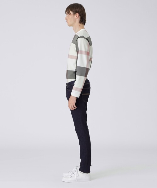 BLACK LABEL CRESTBRIDGE(ブラックレーベル・クレストブリッジ)の「CoolMaxEcoMadeリジッドスキニーデニムパンツ(デニムパンツ・メンズ・ブラック/ブルー・M/S/XL/L)」の12枚目の写真