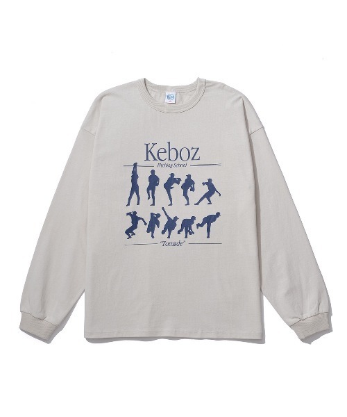 KEBOZ（ケボズ）の「NMT L/S TEE（Tシャツ/カットソー・メンズ・ミックスグレー/クリーム/ネイビー/ホワイト/ブラック/オリーブ・2XL/S/M/L/XL）」の5枚目の写真