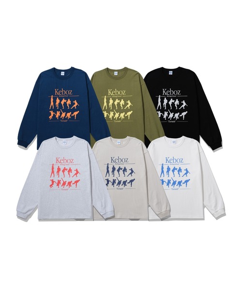 KEBOZ（ケボズ）の「NMT L/S TEE（Tシャツ/カットソー・メンズ・ミックスグレー/クリーム/ネイビー/ホワイト/ブラック/オリーブ・2XL/S/M/L/XL）」の13枚目の写真