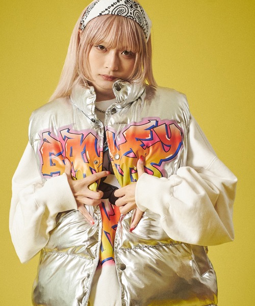 GALFY シルバー ナイロンジャケット GALFY（ガルフィー）｜ジャケット/アウター（シルバー系）一覧