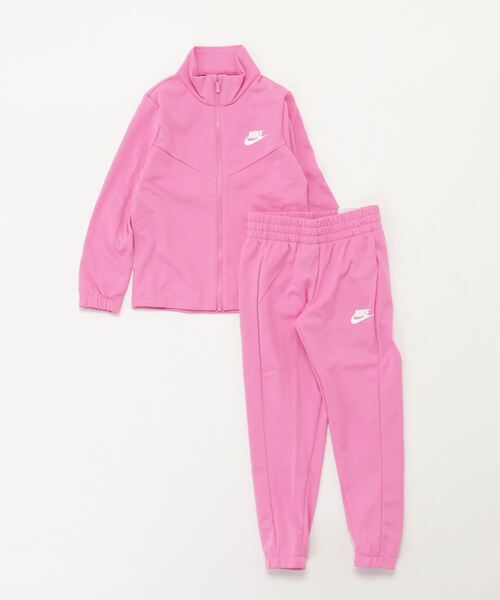 NIKE(ナイキ)の「ナイキ NIKE ナイキ YTH NSW POLY フルジップ ハイブリッド トラックスーツ(ジャージ・キッズ・ブラック/ネイビー/グリーン/ピンク・150cm/140cm/130cm/160cm)」の4枚目の写真
