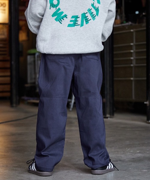 PAIRMANON STREET（ペアマノンストリート）の「ベーシック ワイド テーパード パンツ ストレッチ【PAIRMANON STREET】（カーゴパンツ・キッズ・ベージュ/ブラック/カーキ/レッド/ライトブルー/パープル/オリーブ/ネイビー/マスタード/ブルー系その他/ブラウン・120/140/150/130/90/110/100/160）」の18枚目の写真