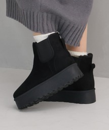 VIVIAN | 厚底サイドゴアムートンブーツ(ブーツ)