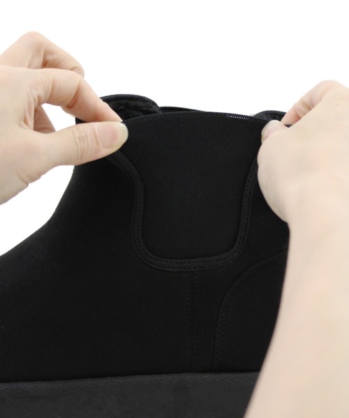 VIVIAN（ヴィヴィアン）の「厚底サイドゴアムートンブーツ（ブーツ・レディース・ブラック系その他3/グレー系その他3/イエロー系その他6/ベージュ系その他3・L/LL/M/S）」の22枚目の写真