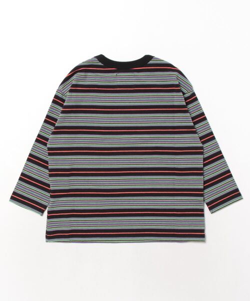 Smoothy（スムージー）の「Smoothy Multi border long sleeve Tee / スムージー マルチボーダーロングスリーブTシャツ（Tシャツ/カットソー・キッズ・ベージュ/ブラウン/ブラック・X-LARGE/MEDIUM/SMALL/LARGE）」の10枚目の写真