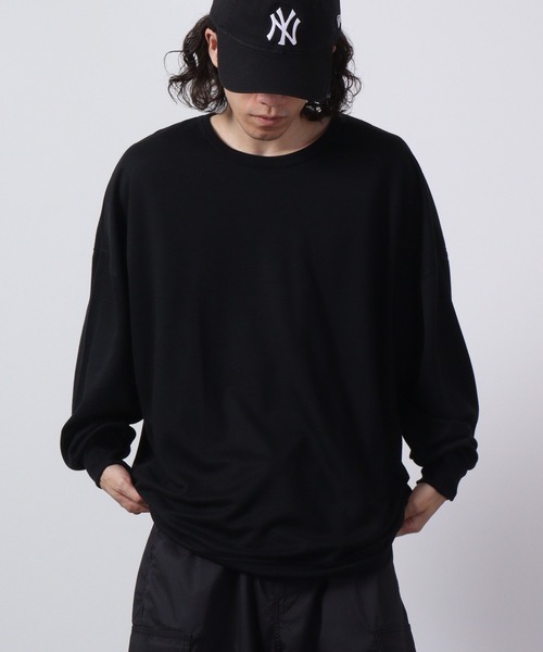 FUNALIVE(ファンアライブ)の「TRポンチオーバーサイズロンTEE(Tシャツ/カットソー・メンズ・ベージュ/グレー/ホワイト/ブラウン/グリーン/ワイン/ブラック/ブルーグレー/チャコールグレー/ネイビー・FREE)」の3枚目の写真