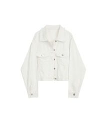 Flap Pocket Cropped Denim Jacket フラップポケットクロップドデニムジャケット