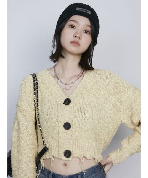 EMODA(エモダ)の「コンパクトニットキャップ(ニットキャップ/ビーニー・レディース・ブラック/グレー・FREE)」の10枚目の写真