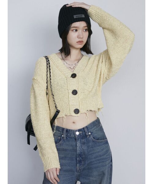 EMODA(エモダ)の「コンパクトニットキャップ(ニットキャップ/ビーニー・レディース・ブラック/グレー・FREE)」の11枚目の写真