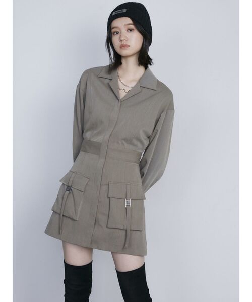 EMODA(エモダ)の「コンパクトニットキャップ(ニットキャップ/ビーニー・レディース・ブラック/グレー・FREE)」の14枚目の写真