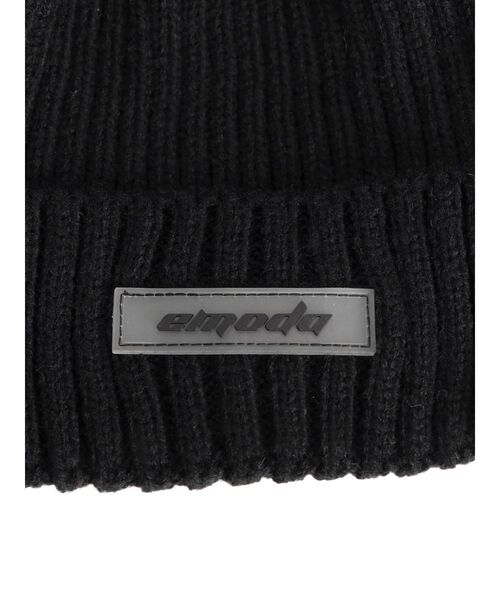 EMODA(エモダ)の「コンパクトニットキャップ(ニットキャップ/ビーニー・レディース・ブラック/グレー・FREE)」の6枚目の写真