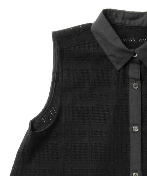 「Ray BEAMS」 ノースリーブブラウス ONE SIZE ブラック レディース Ray BEAMS 「Ray BEAMS」 ノースリーブブラウス ONE SIZE