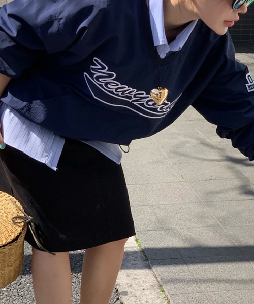 LYEON(リヨン)の「ナイロンアノラックトップス(その他トップス・レディース・ホワイト/ネイビー・FREE)」の13枚目の写真