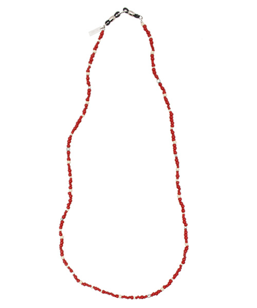 CIAOPANIC（チャオパニック）の「【Ciaopanic】　ビーズ2WAYネックレス（ネックレス・メンズ・ブラック/レッド/サックスブルー/ホワイト・FREE）」の4枚目の写真