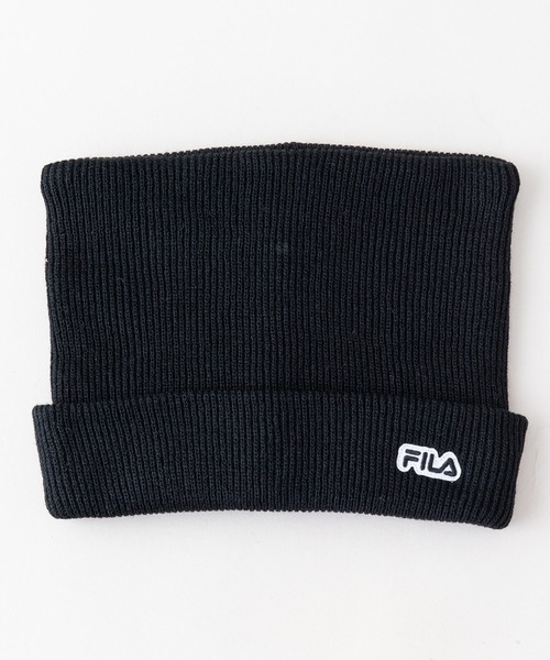 FILA（フィラ）の「【FILA/フィラ】ネコミミニットキャップ　ワンポイントブランドロゴ（ニットキャップ/ビーニー・レディース・ピンク/ブラック/ベージュ・FREE）」の2枚目の写真