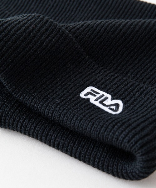 FILA（フィラ）の「【FILA/フィラ】ネコミミニットキャップ　ワンポイントブランドロゴ（ニットキャップ/ビーニー・レディース・ピンク/ブラック/ベージュ・FREE）」の9枚目の写真