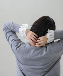 URBAN RESEARCH Sonny Label | 2WAY袖スカラップスタンドカラーブラウス(シャツ/ブラウス)