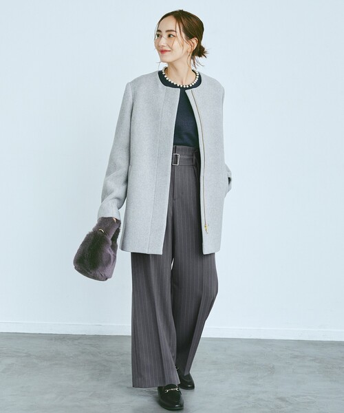 OPAQUE.CLIP（オペークドットクリップ）の「◆≪ヒルナンデス！で紹介≫ 2WAY/フェイクファーショルダーバッグ（ショルダーバッグ・レディース・チャコールグレー/ライトベージュ/ブラウン系/ブルー・00）」の5枚目の写真