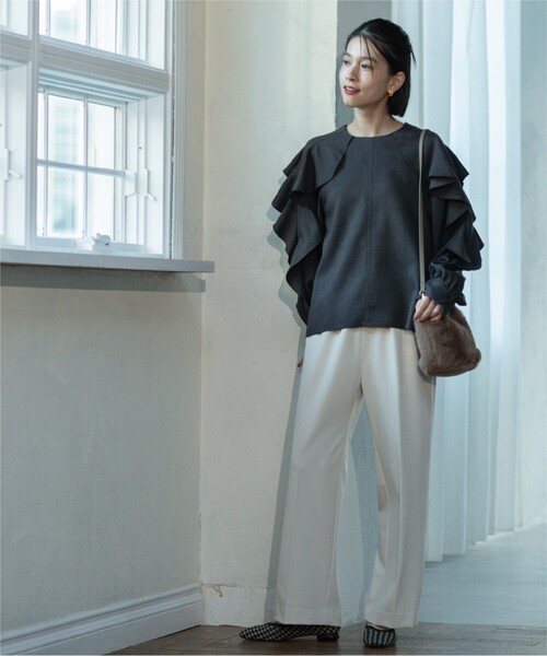 OPAQUE.CLIP（オペークドットクリップ）の「◆≪ヒルナンデス！で紹介≫ 2WAY/フェイクファーショルダーバッグ（ショルダーバッグ・レディース・チャコールグレー/ライトベージュ/ブラウン系/ブルー・00）」の15枚目の写真