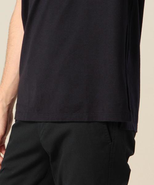 BEAUTY&YOUTH UNITED ARROWS（ビューティーアンドユースユナイテッドアローズ）の「BY セミロング ハーフスリーブカットソー MADE IN JAPAN ◆（Tシャツ/カットソー・メンズ・ホワイト/ネイビー・MEDIUM/SMALL/LARGE）」の9枚目の写真