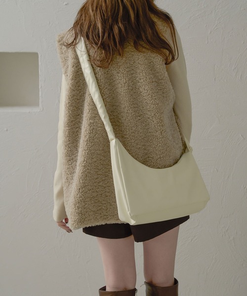 Ambre Neige（アンブルネージュ）の「gather shoulder bag / ギャザーショルダーバッグ（ショルダーバッグ・レディース・アイボリー/ブラック/ダークブラウン/ピンク/ピンク系その他/シルバー・FREE）」の15枚目の写真