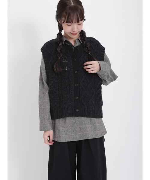 Samansa Mos2（サマンサ モスモス）の「【FluffyWoolBlend】前後
