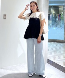 FREE'S MART（フリーズマート）の「◇【累計販売6万本突破！選べる6色】【4サイズ展開XS-L] ベーシックワイドデニムパンツ【低身長サイズ有】【Lサイズ有】（デニムパンツ）」