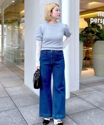 FREE'S MART（フリーズマート）の「◇【累計販売6万本突破！選べる6色】【4サイズ展開XS-L] ベーシックワイドデニムパンツ【低身長サイズ有】【Lサイズ有】（デニムパンツ）」