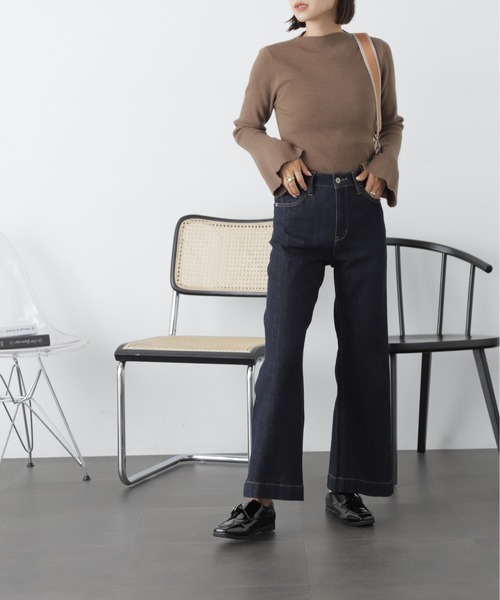 FREE'S MART（フリーズマート）の「◇【累計販売6万本突破！選べる6色】【4サイズ展開XS-L] ベーシックワイドデニムパンツ【低身長サイズ有】【Lサイズ有】（デニムパンツ・レディース・ダークネイビー/ブルー系その他/ブルー系その他3/ホワイト/ブラック系その他/ブルー系その他2/ホワイト系その他2・X-SMALL/SMALL/MEDIUM/LARGE）」の21枚目の写真