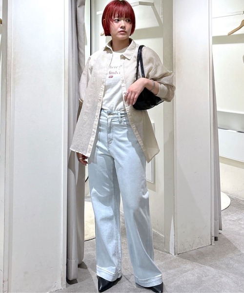 専用　プリーツプリーズ COTTON DENIM　ワンピース　２サイズ メゾンブリーズ MAISON BREEZE デニム シャツワンピース デニム