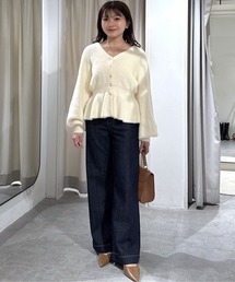 FREE'S MART（フリーズマート）の「◇【累計販売6万本突破！選べる6色】【4サイズ展開XS-L] ベーシックワイドデニムパンツ【低身長サイズ有】【Lサイズ有】（デニムパンツ）」