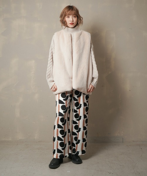 Lull(ルル)の「ベスト(ベスト・レディース・ブラウン・ONESIZE)」の5枚目の写真