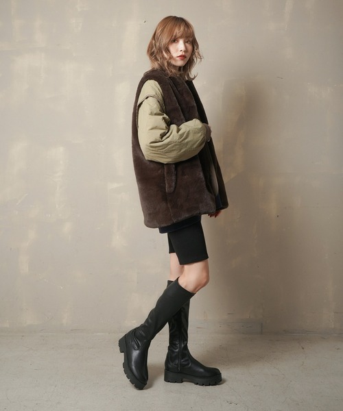 Lull(ルル)の「ベスト(ベスト・レディース・ブラウン・ONESIZE)」の8枚目の写真