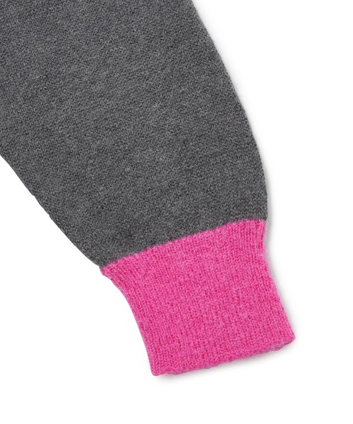 bonjour records(ボンジュールレコーズ)の「【Bonjour Records/ボンジュールレコード】 Original Knit Crewneck Sweater オリジナルニットクルーネックセーター(ニット/セーター・メンズ・イエロー系その他/チャコールグレー・S/L/M/XL)」の6枚目の写真