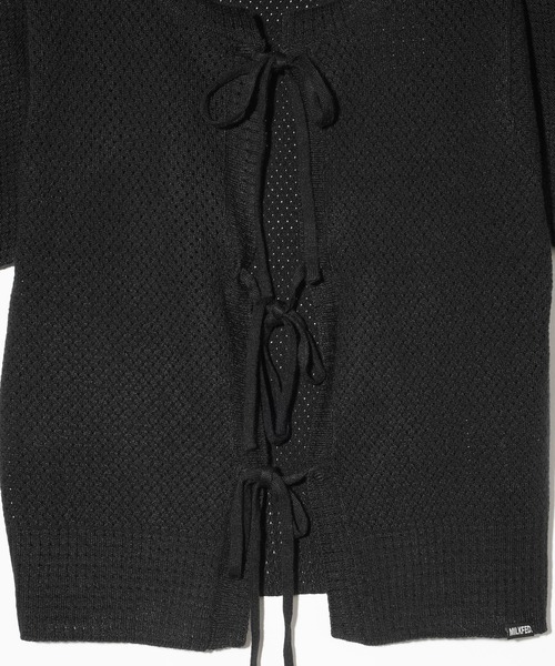 MILKFED.(ミルクフェド)の「KNIT BOLERO(カーディガン/ボレロ・レディース・オフホワイト/ブラック/ピンク・ONE SIZE)」の12枚目の写真