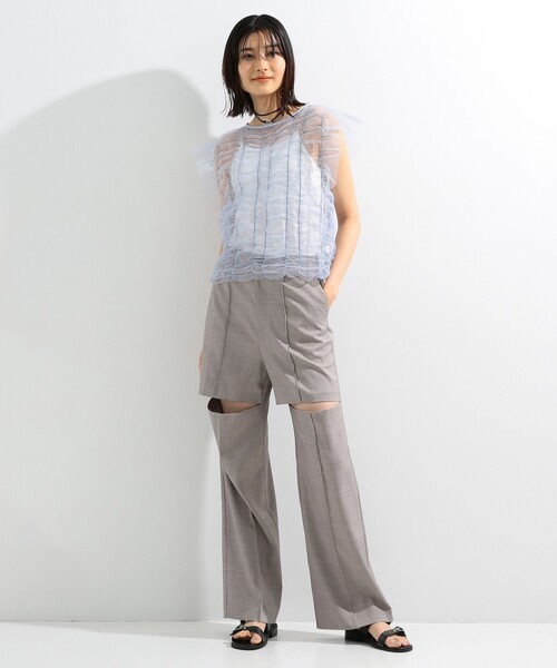 Ray BEAMS(レイビームス)の「Ray BEAMS / ダブル ベルト サンダル(サンダル・レディース・ブラック/ダークブラウン・23/23.5/24/24.5/25)」の4枚目の写真