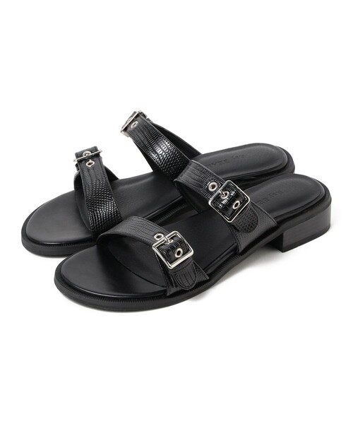 Ray BEAMS(レイビームス)の「Ray BEAMS / ダブル ベルト サンダル(サンダル・レディース・ブラック/ダークブラウン・23/23.5/24/24.5/25)」の10枚目の写真