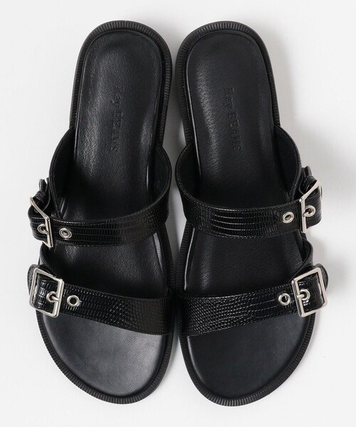 Ray BEAMS(レイビームス)の「Ray BEAMS / ダブル ベルト サンダル(サンダル・レディース・ブラック/ダークブラウン・23/23.5/24/24.5/25)」の14枚目の写真