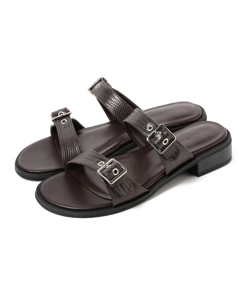 Ray BEAMS(レイビームス)の「Ray BEAMS / ダブル ベルト サンダル(サンダル・レディース・ブラック/ダークブラウン・23/23.5/24/24.5/25)」の15枚目の写真