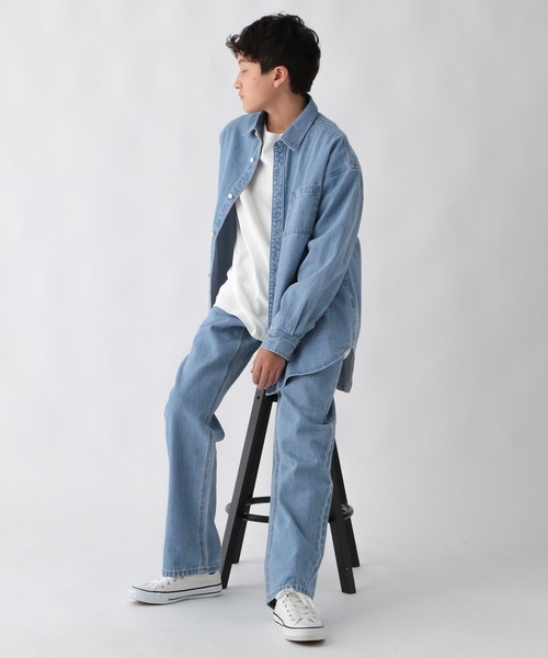 GLOBAL WORK(グローバルワーク)の「大人見えデニムパンツ/AND YUA ANY/976504(デニムパンツ・キッズ・ブラック/ブルー・150cm/160cm/170cm)」の4枚目の写真