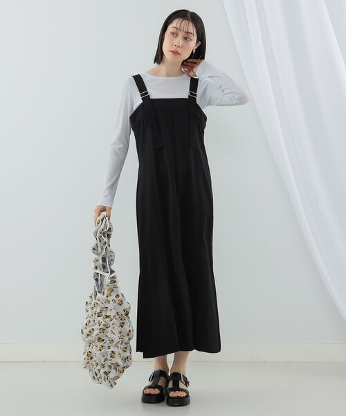 Casselini × Ray BEAMS / 別注 ジャカード フリル トートバッグ