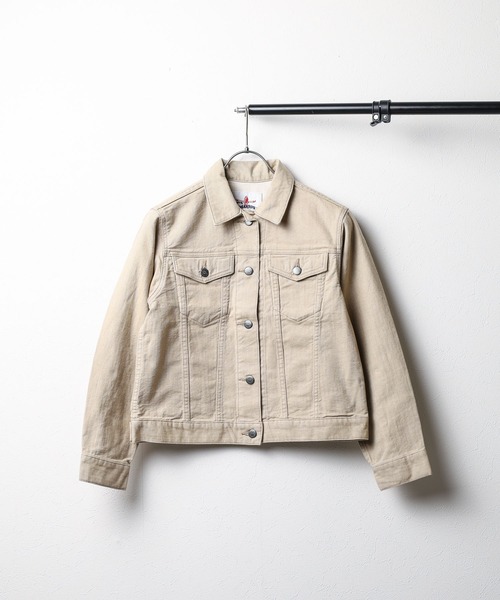 CIMARRON（シマロン）の「■CIMARRON JEANS■ JEAN JACKET（デニムジャケット・レディース・オレンジ/ベージュ・MEDIUM）」の2枚目の写真