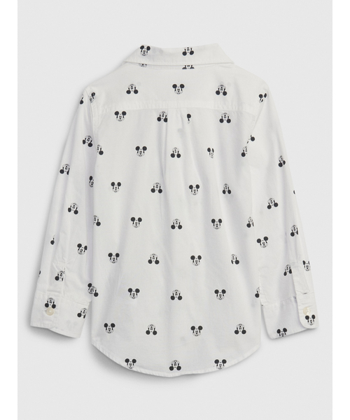 GAP（ギャップ）の「babyGap ディズニー ミッキーマウス ポプリンシャツ（シャツ/ブラウス・キッズ・ホワイト・6-12M/12-18M/18-24M/3 YRS/5 YRS/4 YRS/2 YRS/3-6M）」の2枚目の写真