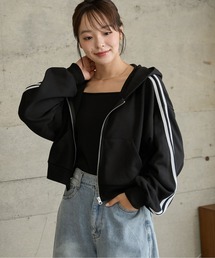 WEGO | WEGO/【24年春夏新作】ショートジップパーカー(パーカー)