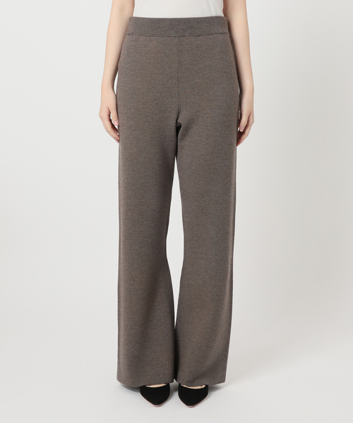 AP STUDIO（エーピーストゥディオ）の「追加スムージーニットパンツ（その他パンツ・レディース・ウッド/ブラック/グレー・36/38）」の4枚目の写真